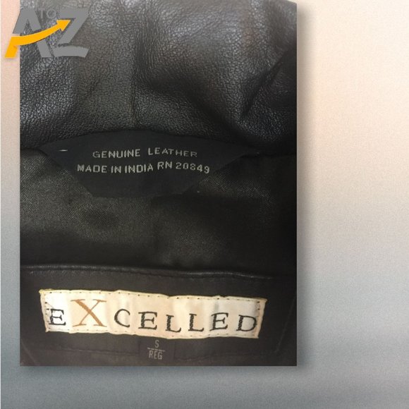 Women's Excelled Black Leather Jacket Size S - Picture 10 of 14